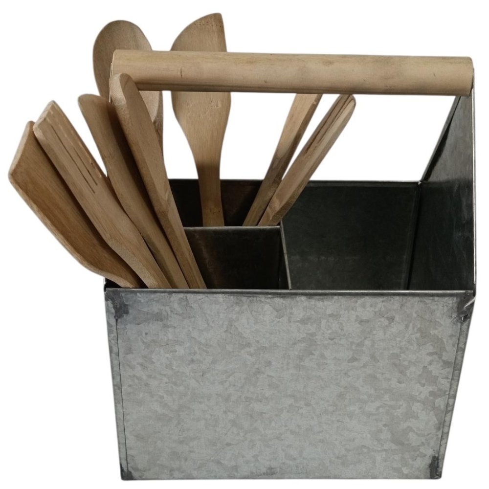 CUBIERTERO CON MADERA (NO INLUYE UTENSILLOS)