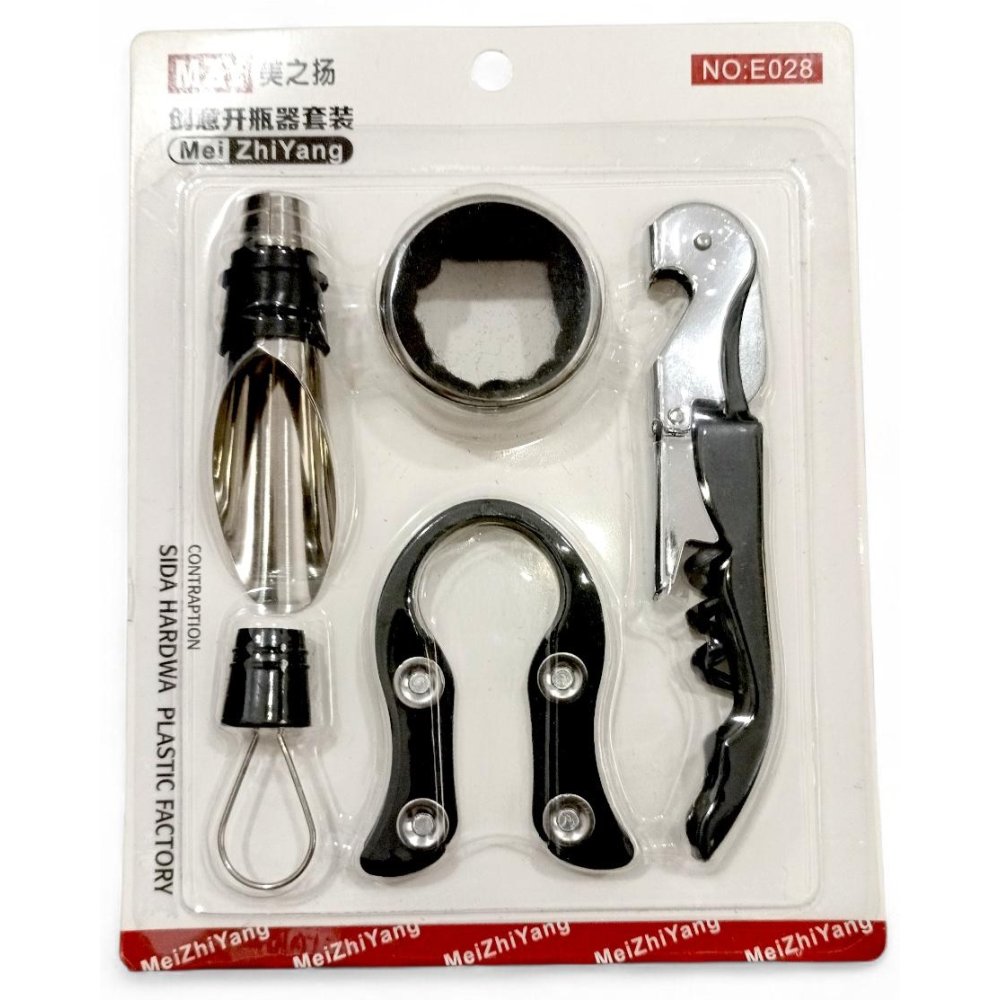 KIT PARA VINO X 4 PCS, BLISTER SPA886