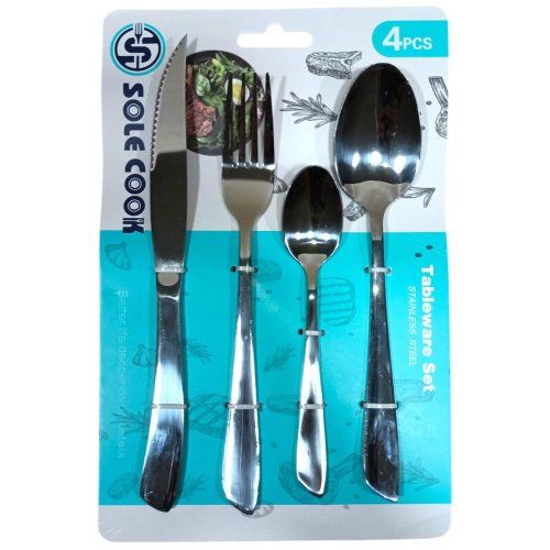 CUBIERTOS BLISTER X 4 PCS