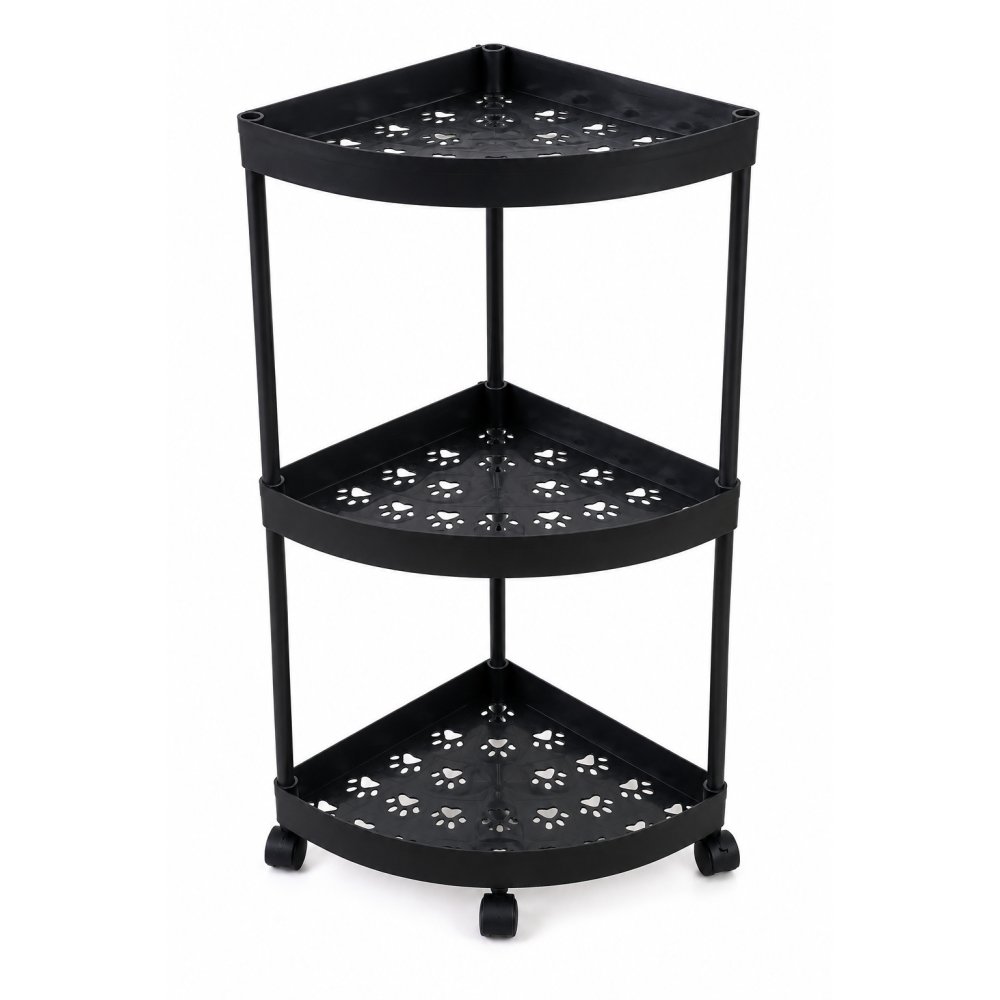 °ESTANTERIA X 3 NIVELES C/RUEDAS, 60cm