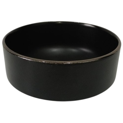 *BOWL CERAMICA NEGRO Y DORADO