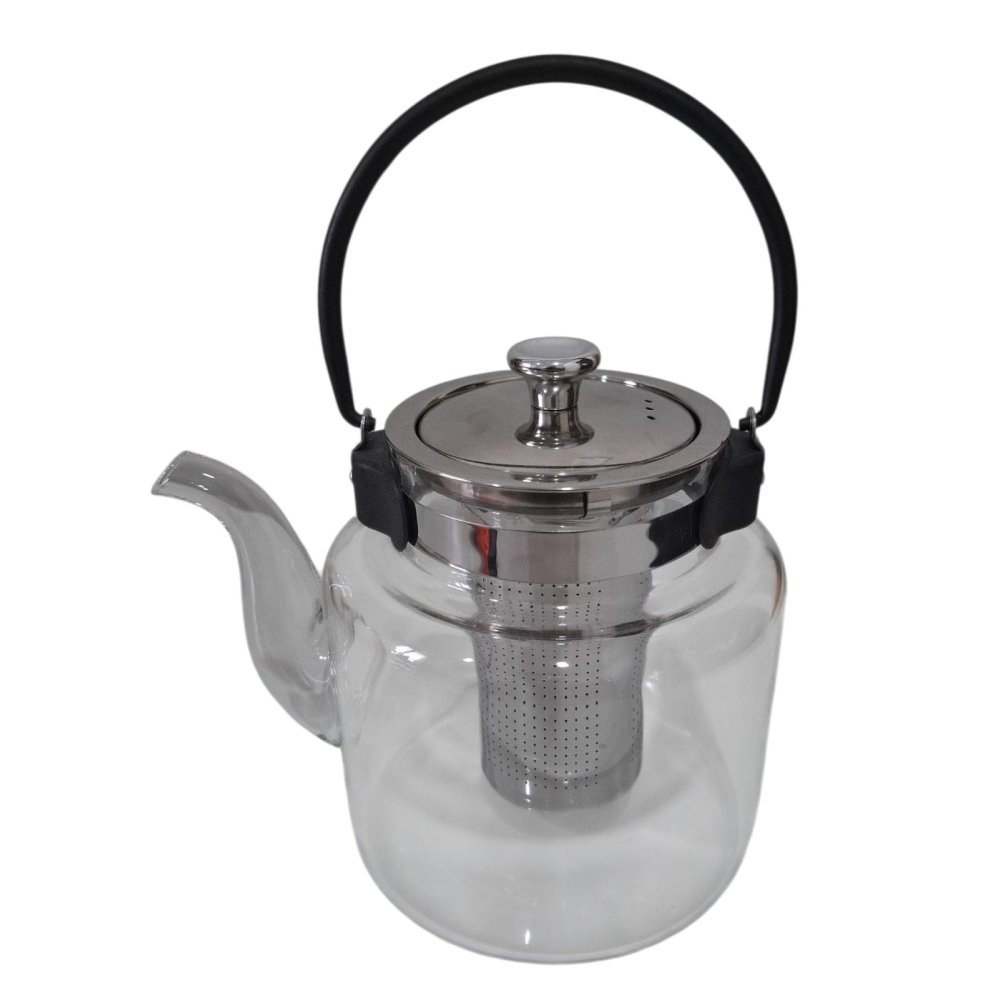 °PAVA BOROSILICATO C/FILTRO ACERO GRANDE 1200ML